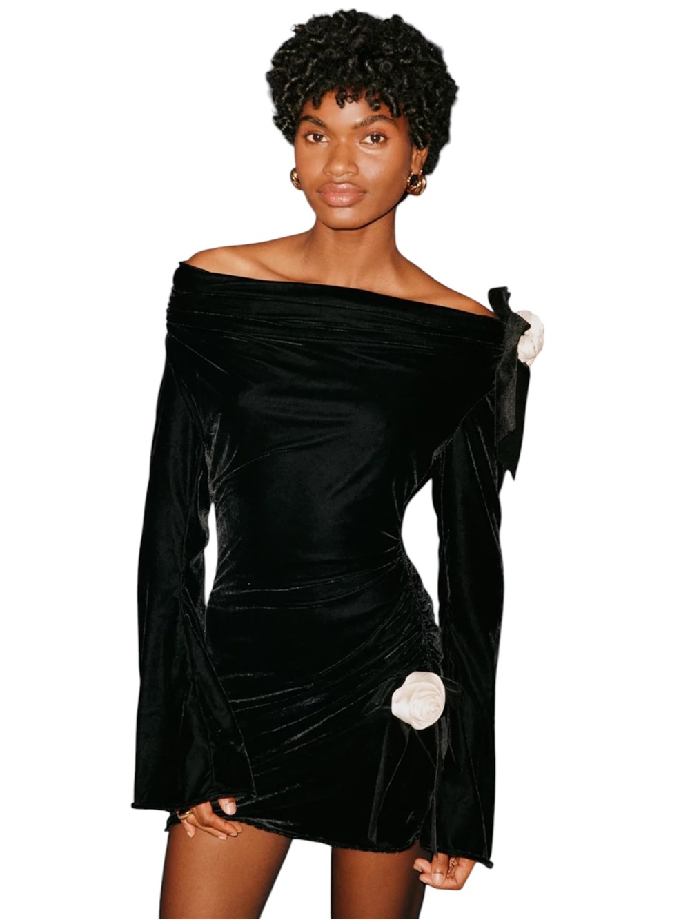 For Love & Lemons Tamera Velvet Mini Dress
